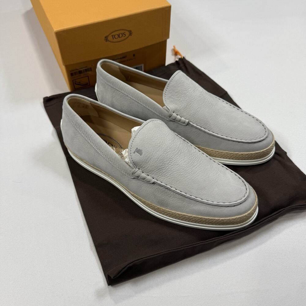Tod’s NUOVA PANTOFOLA GOMMA RAFIA TV Loafer Size 8UK/9.5US New In Box MSRP $795